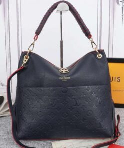 Louis Vuitton Monogram Empreinte Leather Maida Hobo In Navy Blue