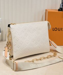 Alternative view of Louis Vuitton Coussin PM Bag In Cream With Jacquard Strap
