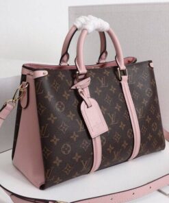 Alternative view of Louis Vuitton Monogram Canvas Soufflot MM Bag In Peach