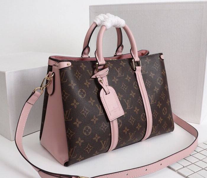 Louis Vuitton Monogram Canvas Soufflot MM Bag In Peach - Image 2
