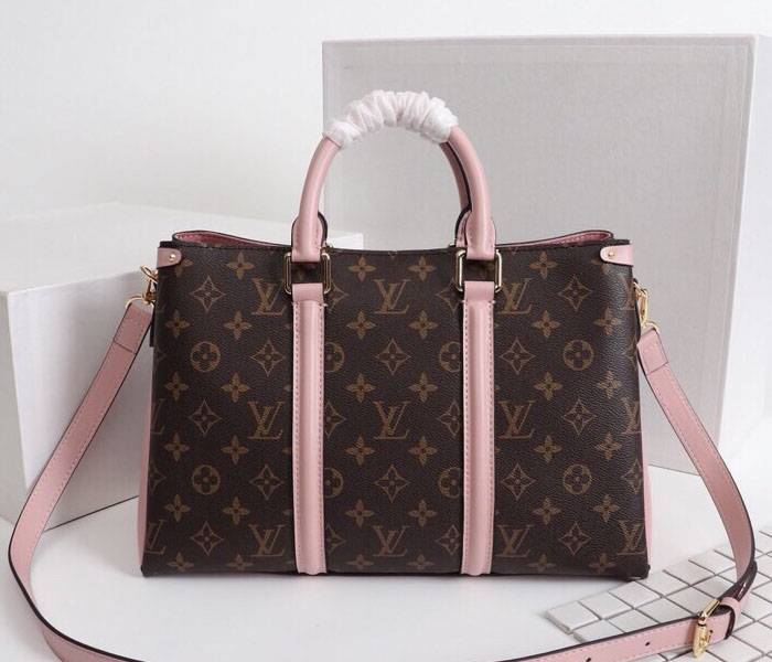 Louis Vuitton Monogram Canvas Soufflot MM Bag In Peach - Image 3