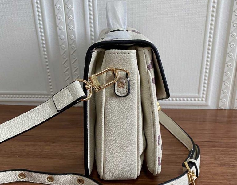 Louis Vuitton Bicolor Monogram Empreinte Metis Bag In Cream And Bois De Rose Pink - Image 6