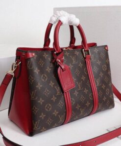 Alternative view of Louis Vuitton Monogram Canvas Soufflot MM Bag In Cerise Red
