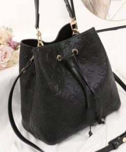Alternative view of Louis Vuitton Monogram Empreinte NeoNoe MM Bag In Black