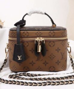 Louis Vuitton Monogram Reverse Canvas Vanity PM Bag