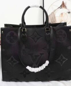 Louis Vuitton Monogram Empreinte Giant Onthego GM Tote In Black