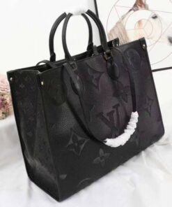 Alternative view of Louis Vuitton Monogram Empreinte Giant Onthego GM Tote In Black