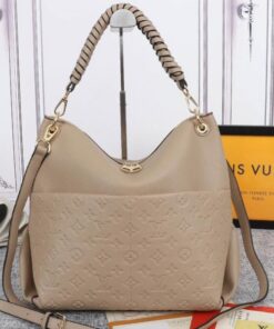 Louis Vuitton Monogram Empreinte Leather Maida Hobo In Tourterelle Gray