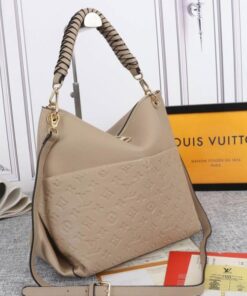 Alternative view of Louis Vuitton Monogram Empreinte Leather Maida Hobo In Tourterelle Gray