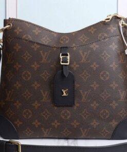 Louis Vuitton Monogram Canvas Odeon MM Bag In Black
