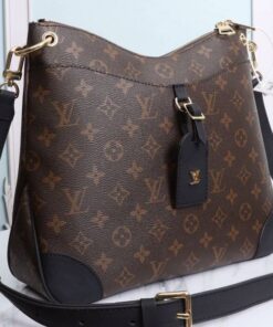Alternative view of Louis Vuitton Monogram Canvas Odeon MM Bag In Black