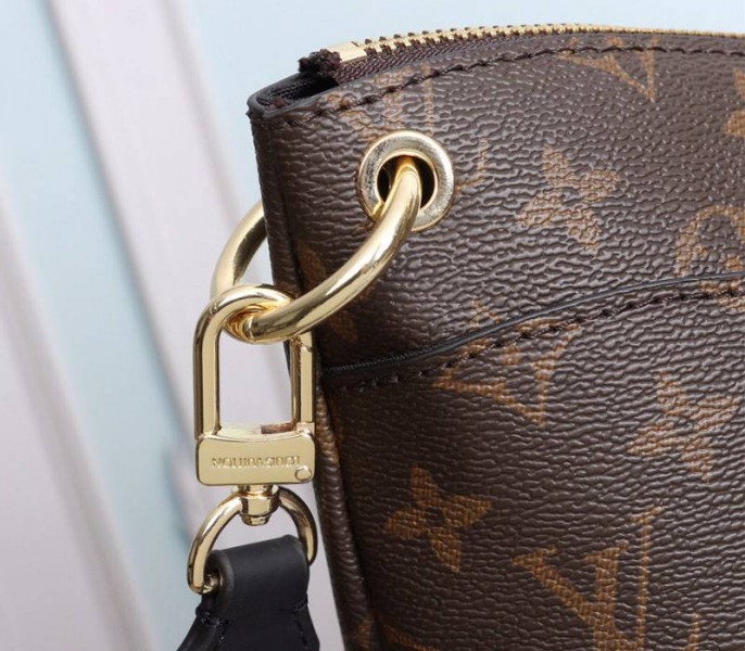 Louis Vuitton Monogram Canvas Odeon MM Bag In Black - Image 8