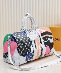 Alternative view of J Hope X Keepall Bandoulière 45 Multicolor In Two Eyes Patches