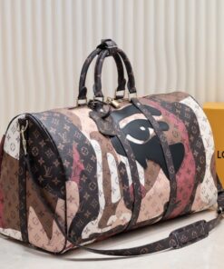 Alternative view of J Hope X Keepall 55 Brown In Two Eyes Patches