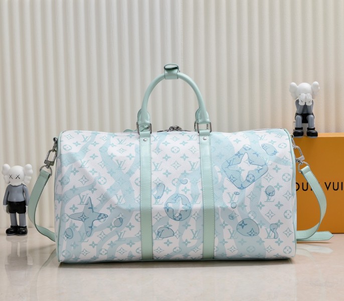 Keepall Bandouliere 50 In Crystal Blue M22570 - Image 3