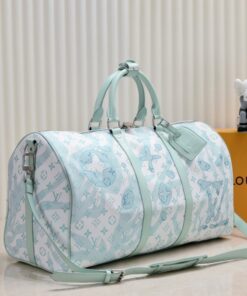 Alternative view of Keepall Bandouliere 50 In Crystal Blue M22570