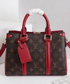 Louis Vuitton Monogram Canvas Soufflot BB Bag In Cerise Red