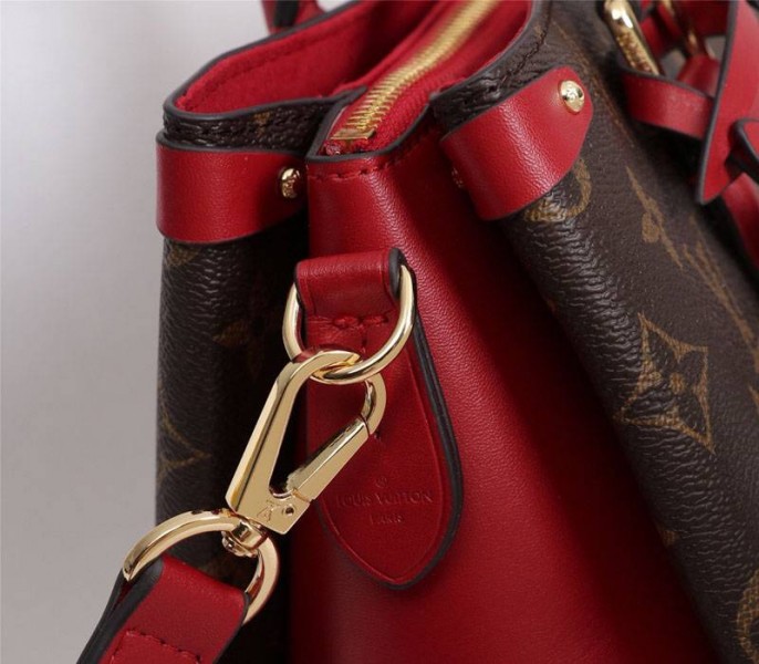 Louis Vuitton Monogram Canvas Soufflot BB Bag In Cerise Red - Image 8