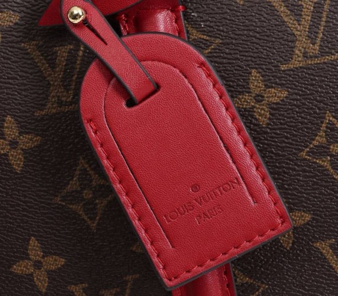 Louis Vuitton Monogram Canvas Soufflot BB Bag In Cerise Red - Image 9