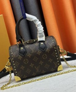 Louis Vuitton Monogram Canvas Cruise 2025 Speedy 20 Trunk Bag In Black