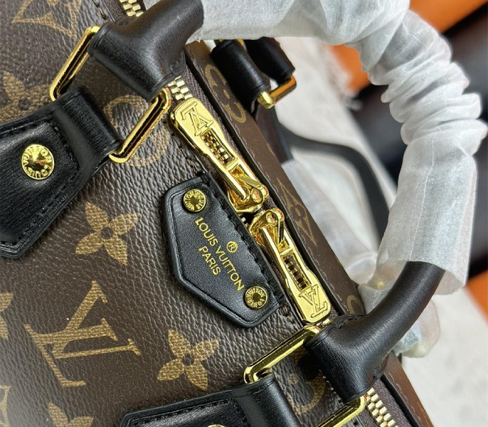 Louis Vuitton Monogram Canvas Cruise 2025 Speedy 20 Trunk Bag In Black - Image 9