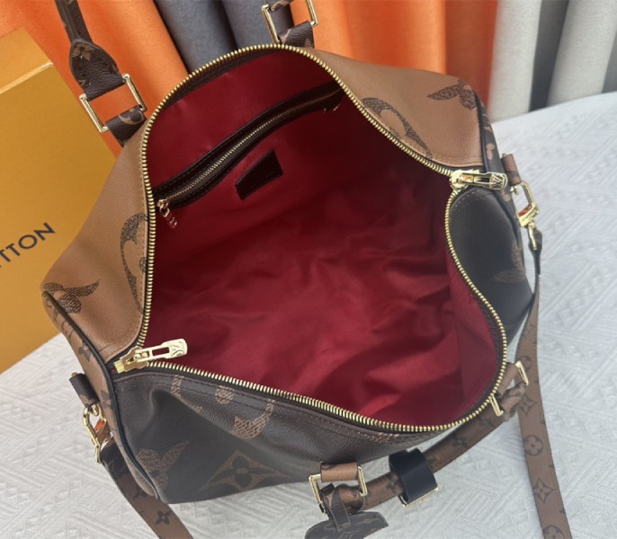 Louis Vuitton Monogram Giant And Monogram Reverse Canvas Keepall Bandouliere 45 - Image 6