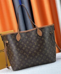 Alternative view of Louis Vuitton Neverfull Bandouliere Inside Out MM Tote In Monogram Canvas And Brown Leather