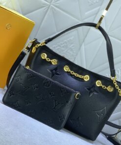 Alternative view of Louis Vuitton Monogram Empreinte Leather Bundle Bag In Black