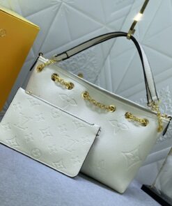 Alternative view of Louis Vuitton Monogram Empreinte Leather Bundle Bag In Cream