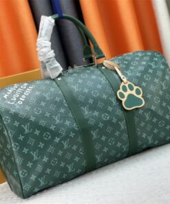 Alternative view of Louis Vuitton Monogram Heritage Canvas Keepall Bandouliere 50 In Green