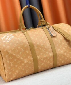 Alternative view of Louis Vuitton Monogram Heritage Canvas Keepall Bandouliere 50 In Yellow