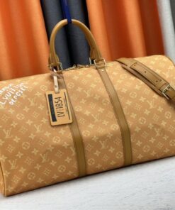 Alternative view of Louis Vuitton Monogram Heritage Canvas Keepall Bandouliere 55 In Yellow