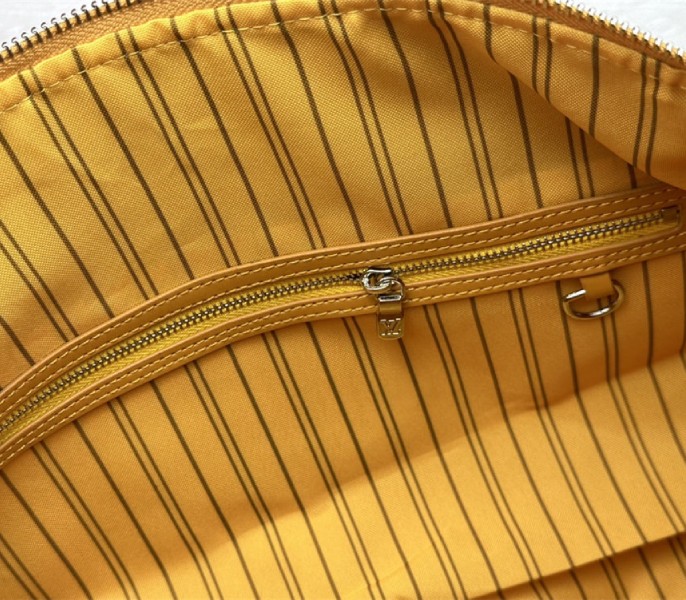 Louis Vuitton Taurillon Leather Keepall Bandouliere 50 In Safran Yellow - Image 7