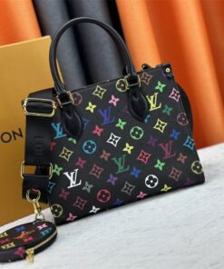 Louis Vuitton X TM Multicolored Onthego PM In Black