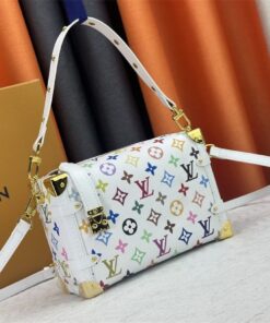 Alternative view of Louis Vuitton X TM Multicolored Side Trunk MM In White