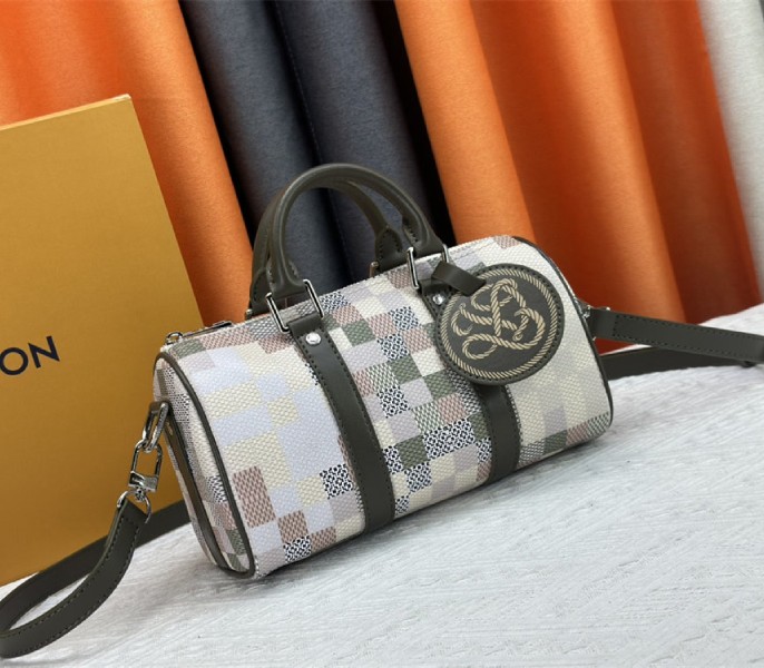 Louis Vuitton Damoflage Canvas Keepall Bandouliere 25 In Khaki - Image 2