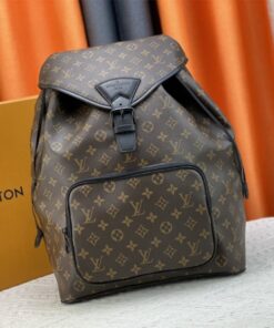 Louis Vuitton Monogram Canvas Montsouris Backpack In Black