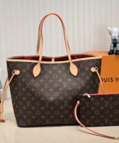 Louis Vuitton Monogram Canvas Neverfull MM Tote In Peony Pink