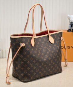 Alternative view of Louis Vuitton Monogram Canvas Neverfull MM Tote In Red