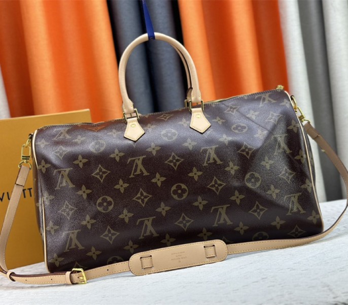 Louis Vuitton Monogram Canvas Speedy P9 Bandouliere 50 Bag - Image 4