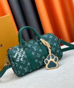 Alternative view of Louis Vuitton Monogram Heritage Canvas Keepall Bandouliere 25 In Green