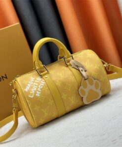 Alternative view of Louis Vuitton Monogram Heritage Canvas Keepall Bandouliere 25 In Yellow