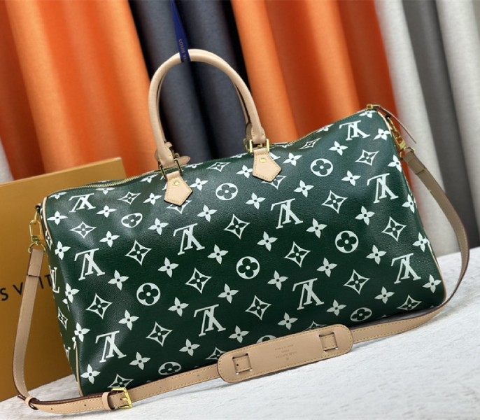 Louis Vuitton Speedy P9 Bandouliere 50 Bag In Green - Image 3