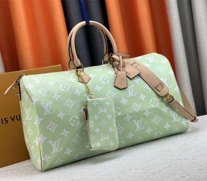 Louis Vuitton Speedy P9 Bandouliere 50 Bag In Light Green - Image 2
