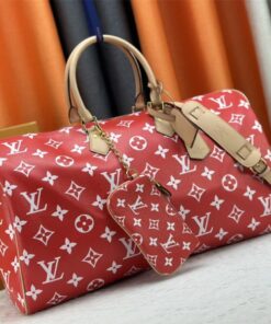 Alternative view of Louis Vuitton Speedy P9 Bandouliere 50 Bag In Red