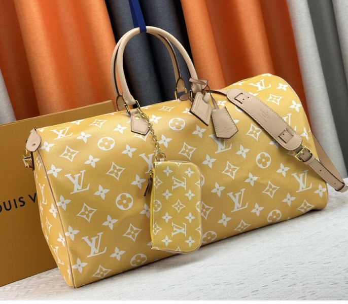 Louis Vuitton Speedy P9 Bandouliere 50 Bag In Yellow - Image 2