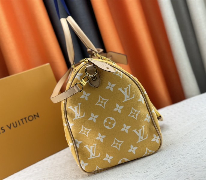Louis Vuitton Speedy P9 Bandouliere 50 Bag In Yellow - Image 3