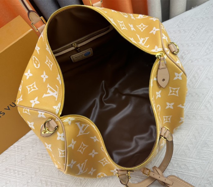 Louis Vuitton Speedy P9 Bandouliere 50 Bag In Yellow - Image 6