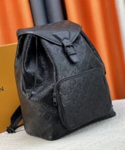 Alternative view of Louis Vuitton Taurillon Leather Montsouris Backpack In Black
