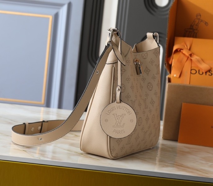 Louis Vuitton Mahina All Around MM Bag In Galet Gray M14617 - Image 3